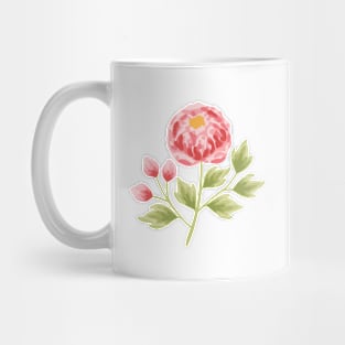 Peony Flower Mug